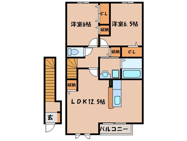 ガーデンモールＡ棟の物件間取画像